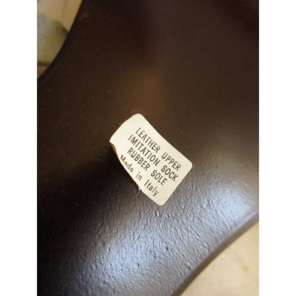 sz 5 Vintage Womens Italian White Leather Strappy Sandals With Buckle & Low Heel - Picture 6 of 13